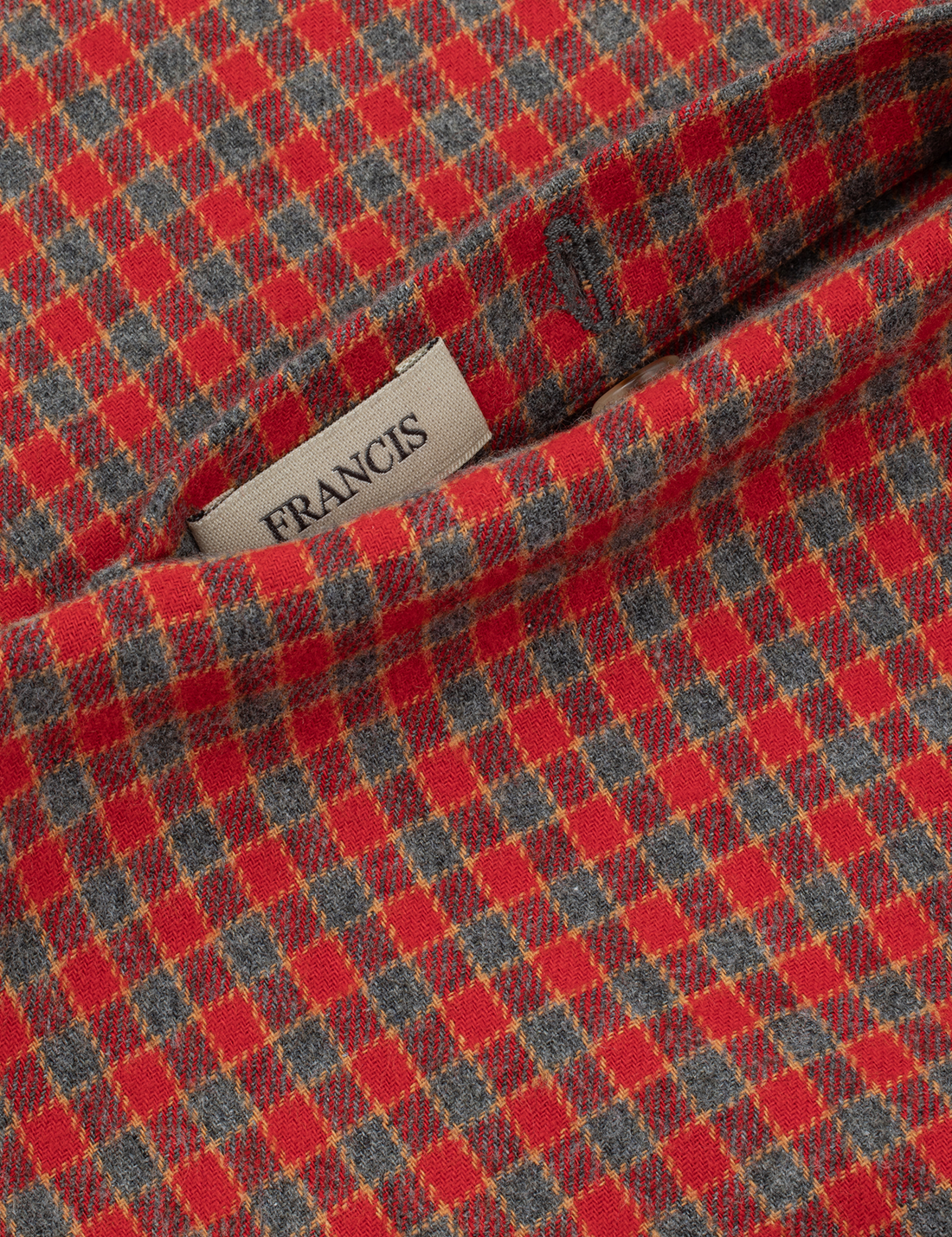 Flannel Check Shirt · red