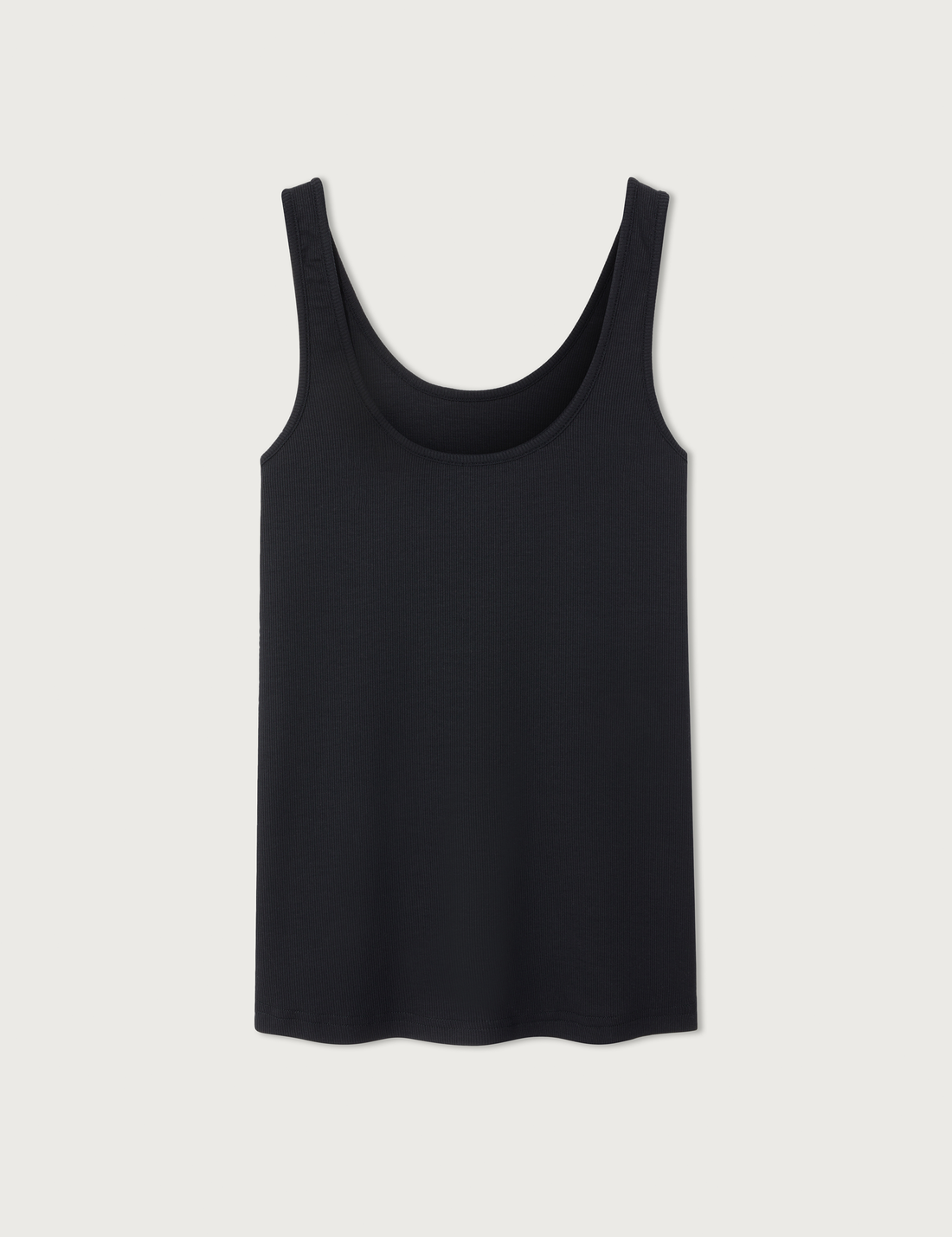 Rib Tank Top · black