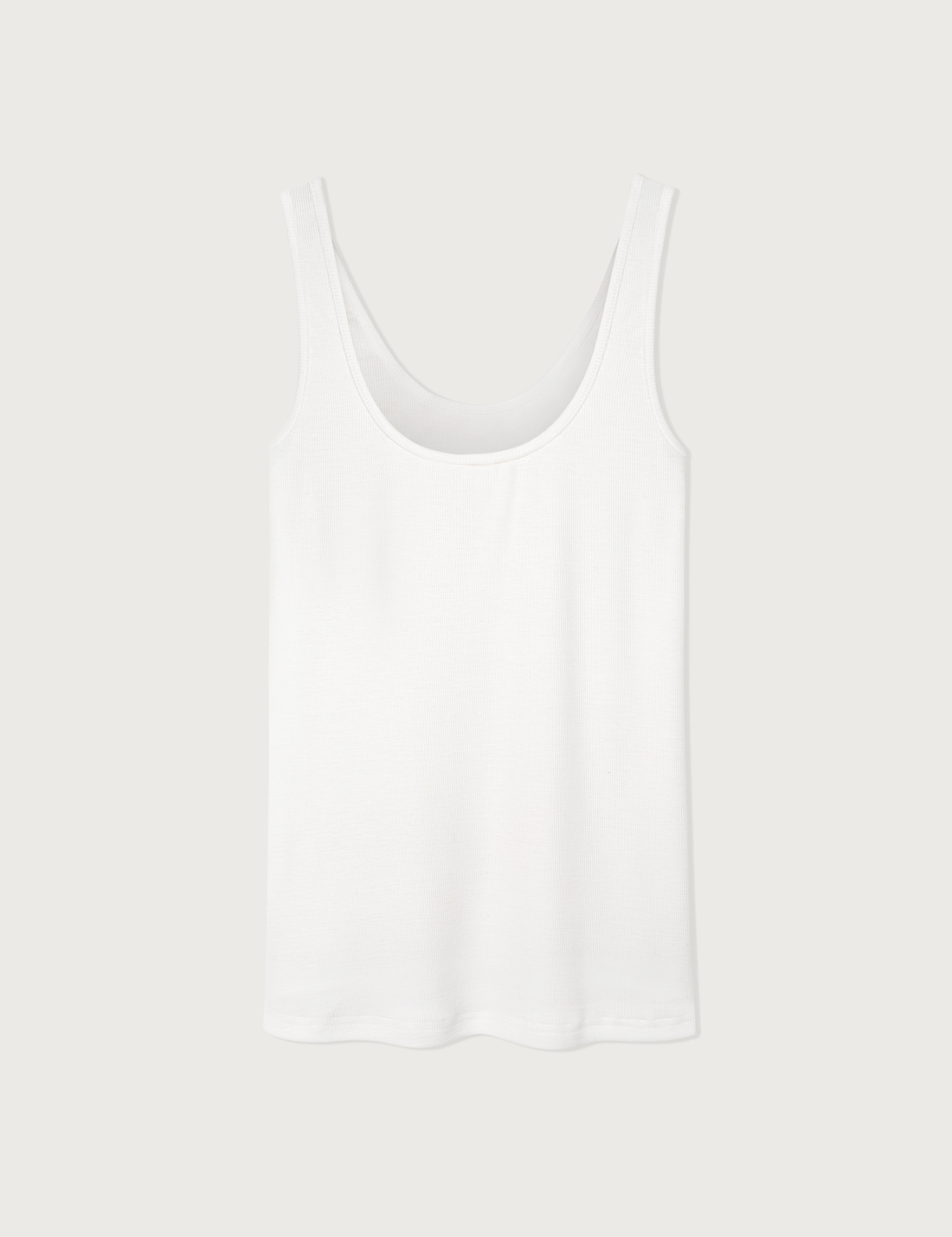 Rib Tank Top · white