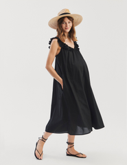 Lusia Midi Dress · soft black