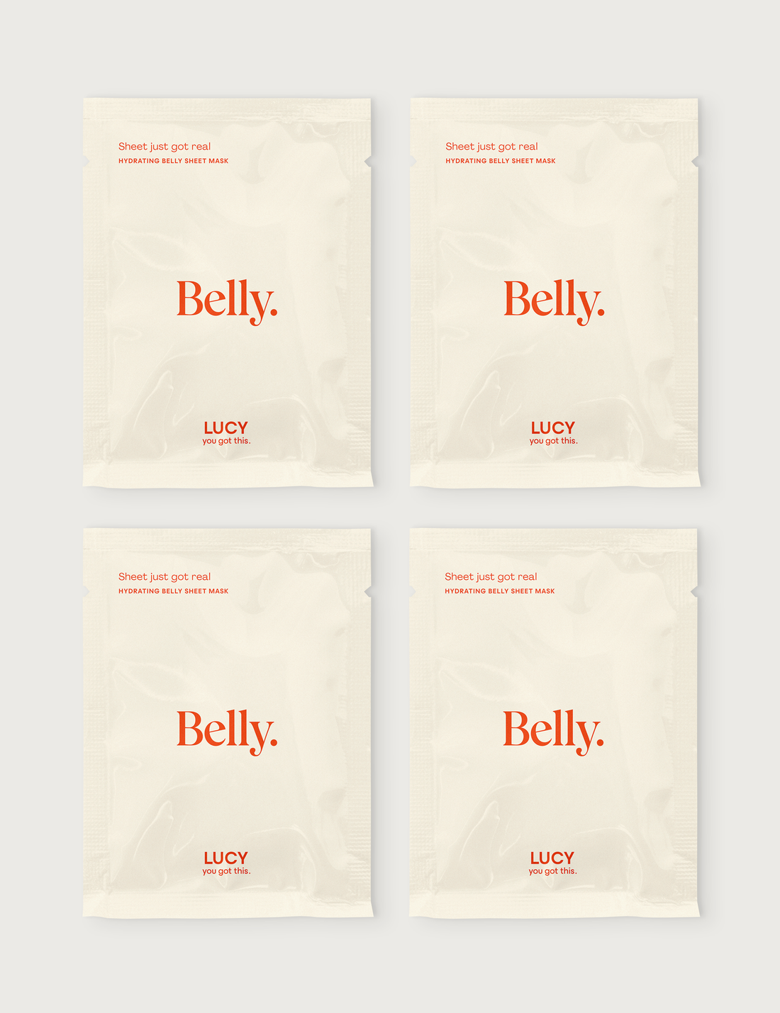 LUCY Belly Sheet Mask Set (4x1pc)