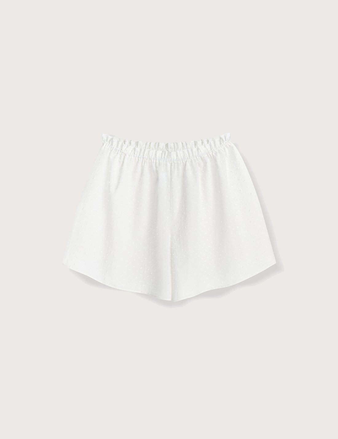 Lusia Shorts · cream plumeti dots