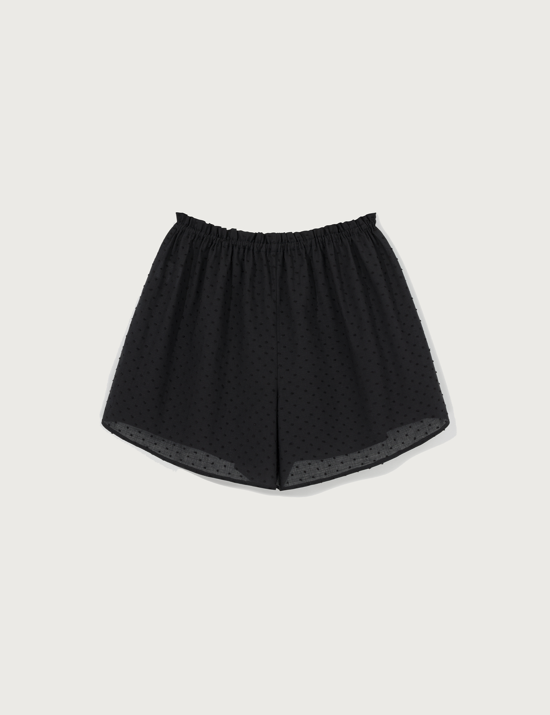 Lusia Shorts · soft black plumeti dots