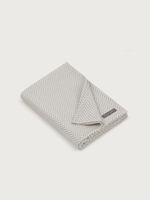 Swaddle Blanket · warm grey herringbone